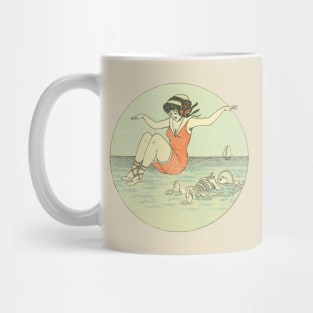 Vintage Beach Scene Mug